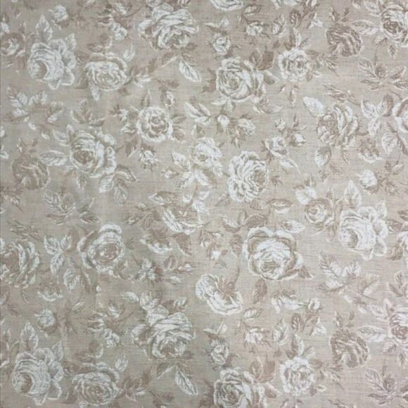 Roses Print Upholstery Fabric 54” x 1 yd - Picture 1 of 8